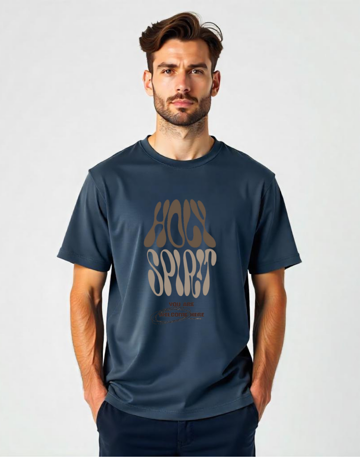 "HOLY SPIRIT" Oversized Graphic T-Shirt – Unisex Street Style |