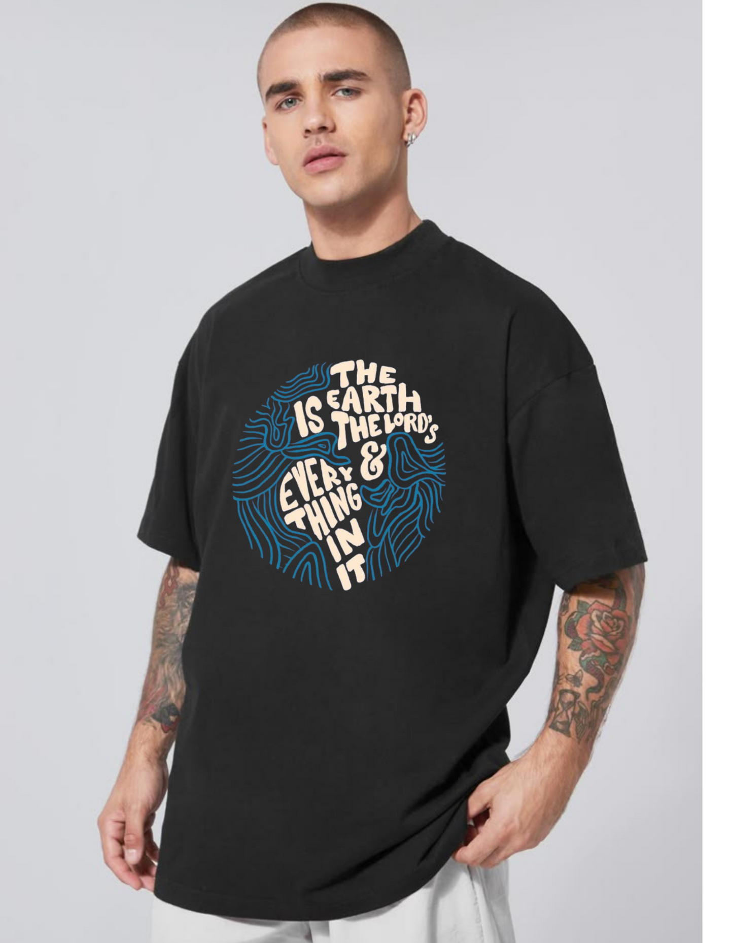 "Protect Earth" Graphic T-Shirt for Men – Sustainable Streetwear Vibe