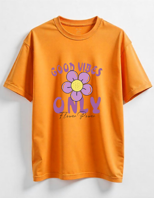 “GOOD VIBES ONLY” Oversized Graphic T-Shirt –  Chillwear |